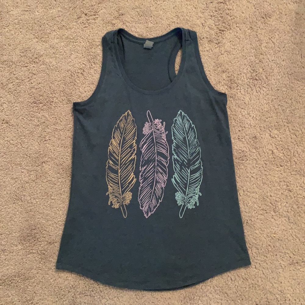 🪶 Instant Message Racerback Tank Top Size S 🪶 - Picture 3 of 16